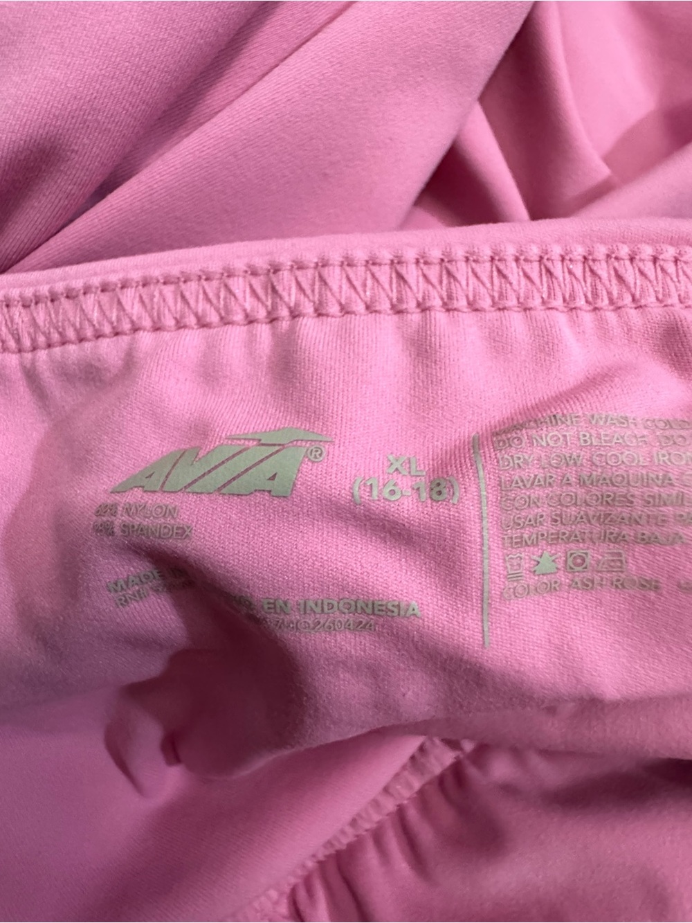 Avia Pink Cross-Back Active Romper - Picture 7 of 7